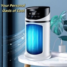 6-Speed USB Portable Air Cooler Fan 300ML Tank Ice Cold Cooling Conditioner UK Air Conditioners price