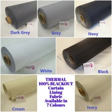 BLACKOUT CURTAIN LINING FABRIC Thermal and 100% Blackout in 7 colours Blackout Curtain price