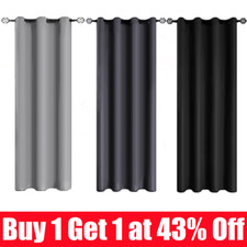 Blackout Thick Curtains Thermal Ready Made Eyelet Ring- Energy Saving Blackout Curtain price