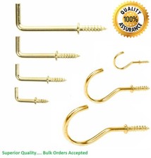 BRASS DRESSER HOOKS 13/19/25/38/50mm L Square Kitchen Tool Wall Screw Hanger Cup Dresser price