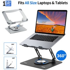 360° Large Portable Metal Laptop Stand Riser Tablet Adjustable Holder For Desk Desk price