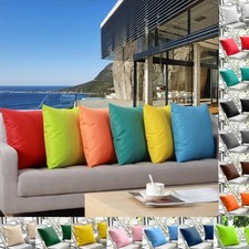 UK WATERPROOF Outdoor Cushion Cover Garden Furniture Pillow Case Water Resistant Cushion / Furniture Pillow price
