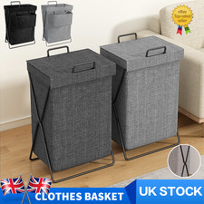 1X Laundry Basket Dirty Washing Wash For Clothes Bin Foldable Storage Bag W/ Lid Laundry Basket price