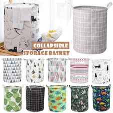 Washing Dirty Clothes Laundry Basket Canvas Baby Toy Hamper Bin Storage Bag Box Laundry Basket price