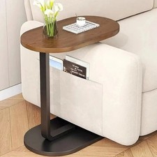 Ellipse Side Table Coffee Table Bedside Bedroom Office Small Corner Table Brown Office Side Table price