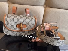 Gucci GG Supreme Bamboo Belt Bag/Waist Bag 681137 Beige/Brown Leather Women's GU Women's Belt Bag price