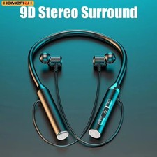 Magnetic Bluetooth 5.0 Wireless Neckband Earphones Headphones Handsfree Headset Bluetooth Headset price