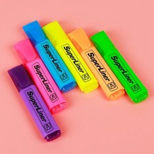 Assorted Highlighter Pens Bright Fluorescent Colours Marker Set School Highlighter Pen price