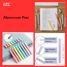 6pcAssorted Highlighter Pens Bright Fluorescent Pen Colours Drawing Highlighters Highlighter Pen price