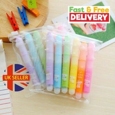 6 X Assorted Highlighter Pens Set Pack Fluorescent Colour Marker Highlighter Pen price