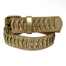 Old Navy Leather Distressed Metallic Belt Women’s Size Small Women's Belt price