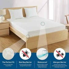 Single , Double , King Waterproof Mattress Protector Non-Allergenic Fitted Sheet Mattress Protector price