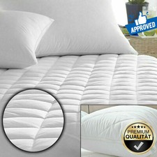 30cm Deep Quilted Mattress Protector 100% Cotton Single Double King Size Covers Mattress Protector price