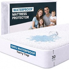 Waterproof Mattress Cover Protector Non-Allergenic Fitted Bed Cover  All Sizes Mattress Protector price