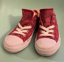 Converse Chuck Taylor All Star Unisex Kids Pink High Top Textile US 12 EU 29 Unisex Children's Casual Shoes price