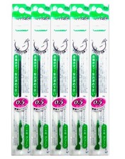 Green Gel Ink Pen Refill 0.5mm 5 Set Office Product Marker Cartridge Cartridge Refill Products price