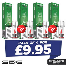 SKE Crystal Plus Refillable Pods | 2ml | 4 X PODS | Empty Cartridge | New Cartridge Refill Products price