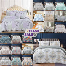 3 Piece Quilted Bedspread Comforter Set Single Double King Size Bed Throw UK Bedspread price