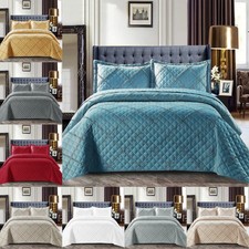 Embossed Quilty Ruffle Quilted Cotton Bedspread Bed Throw King Size Bed Set Bedspread price