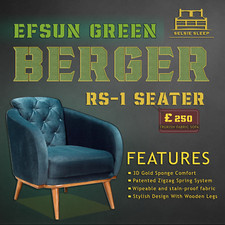 Efsun Green Sofa 1 Seater  Fabric Arm Chair Montana Steel Trusse Turkey Made Armchair & Bergere price