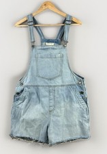 Universal Thread Women's Shortalls Size 6 Denim Boyfriend Light Wash Boho Women's Jumpsuit and Dungarees price