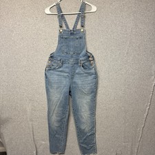 Women's Raw Hem Taper Denim Cropped Overalls - Universal Thread Women's Jumpsuit and Dungarees price