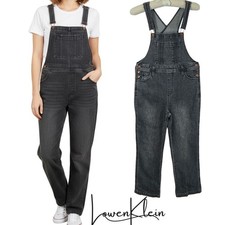 Universal Thread Womens Size 2/26R Gray Denim Overalls Jeans Jumpsuit Women's Jumpsuit and Dungarees price