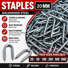 20mm Galvanised Netting Staples Chicken Wire Fencing Wire Mesh U Nails Staple Wire price