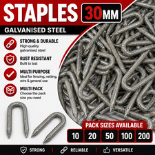 30mm Netting Staples Galvanised Fencing Chicken Wire U Nails Heavy Duty Staple Wire price