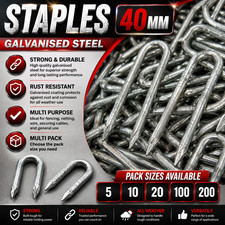 40mm Netting Staples Heavy Duty Galvanised Fencing Chicken Wire U Nails Staple Wire price
