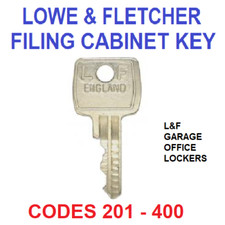 Lowe & Fletcher Filing Cabinet Spare Key L&F 92 Series ( Codes 201 - 400 ) Filing Cabinet price