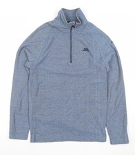 Trespass Men's Blue XS 1/4 Zip Lightweight Pullover Sweatshirt T-Shirt & Sweatshirt (Outdoor) price
