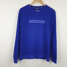 The North Face Sweatshirt Mens Medium Blue Spellout Pullover Sweater T-Shirt & Sweatshirt (Outdoor) price