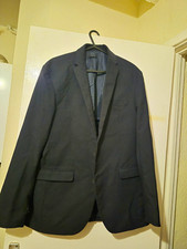 New Look Men's Navy Slim Fit Single-Breasted Two-Button Suit Jacket 40R Men's Suit price