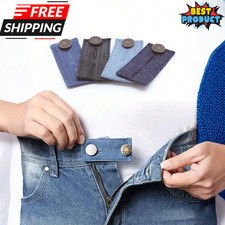 4pc Denim Waist Extender Button Metal for Jeans Pants Skirt Expander Repair Tool Jeans / Denim Skirt price