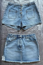 River Island denim shorts and Next petite denim skirt size 8 Jeans / Denim Skirt price