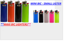 1|5x Original Genuine Mini &MAXI BIC LIGHTERS Assorted Colours Child Resistant Lighter price