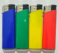 4pc Electronic Lighters Refillable Gas Child Safety Adjustable Flame mix Colours Lighter price