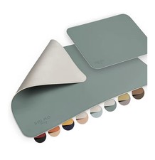 Waterproof Grey PU Leather Desk Mat 60x35cm Gaming Mouse Pad Set Solmo Desk Pad Set price