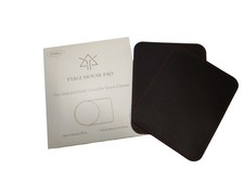 Set of 2 Leather Mouse Pads for Desk Black Mousepad Office Accessories Gaming Desk Pad Set price
