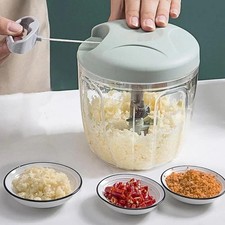Pull String Hand Chopper Manual Food Processor To Slice Blue900ml Choppers / Food Processors price