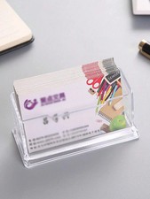 New Acrylic Landscape Business Card Holders Desktop Dispensers Display Stands Business Card Holder price