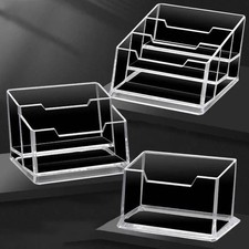 Clear Acrylic Business Card Holder Desk Storage Display Stand Office Organizer Business Card Holder price