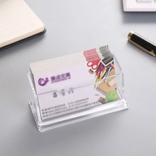 New Acrylic Landscape Business Card Holders Desktop Dispensers Display Stands Business Card Holder price
