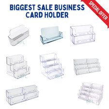 New Acrylic Landscape Business Card Holders Desktop Dispensers Display Stands Business Card Holder price