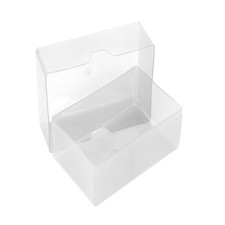 Business Card Box Plastic Holders Clear Craft Container Storage Boxes Business Card Holder price