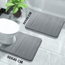 Extra Large Bath Mat Modern Bathroom Rug Water Absorbent Toilet Pedestal Mats Bathroom Rug price
