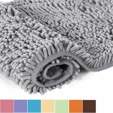 Non-Slip Absorbent Bath Shower Mat Rug Super Soft Chenille Machine Washable Bathroom Rug price