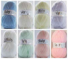 Baby Wool, Babycare 4 Ply Quality Acrylic Knitting Yarn ,100g Balls Baby Care Bag price
