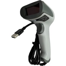 White Portable USB Laser Barcode Scanner Bar Code Reader Long Scan Handheld POS Barcode Readers price
